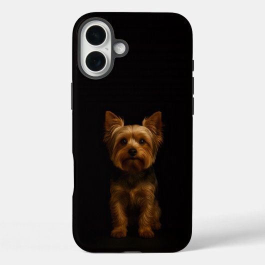 Black 4 Luxe iPhone 16 Plus, Yorkshire Terrier Case-Mate iPhone Case (Achterkant)