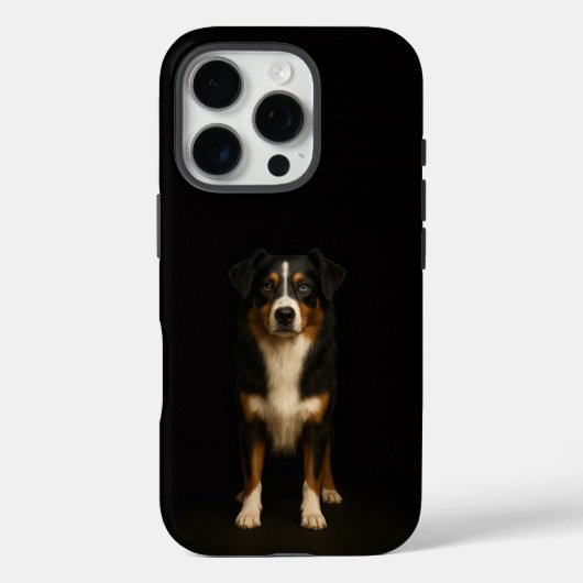 Black 4 Luxe iPhone 16 Pro, Aussie Shepherd Dog Case-Mate iPhone Case (Achterkant)