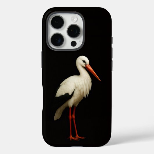 Black 4 Luxe iPhone 16 Pro, Graceful Stork Case-Mate iPhone Case (Achterkant)