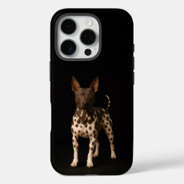 Black 4 Luxe iPhone 16 Pro, Hairless Terrier Dog iPhone 16 Pro Hoesje
