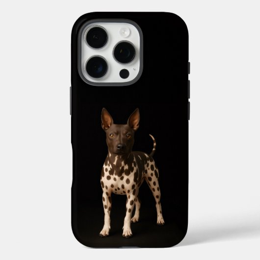 Black 4 Luxe iPhone 16 Pro, Hairless Terrier Dog Case-Mate iPhone Case (Achterkant)