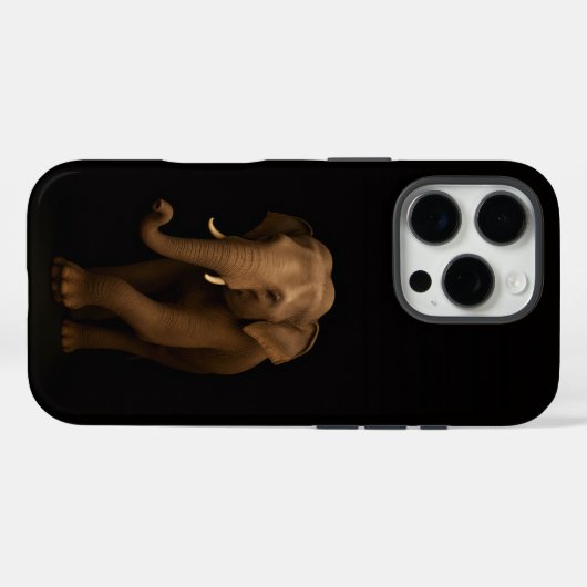 Black 4 Luxe iPhone 16 Pro, Indian Elephant Case-Mate iPhone Case (Achterkant (horizontaal))