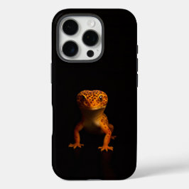 Black 4 Luxe iPhone 16 Pro, Leopard Gecko iPhone 16 Pro Hoesje