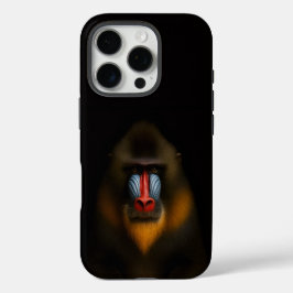 Black 4 Luxe iPhone 16 Pro, Mandrill Monkey iPhone 16 Pro Hoesje