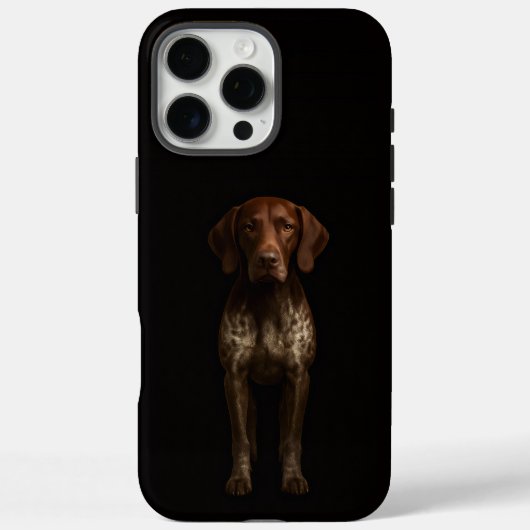 Black 4 Luxe iPhone 16 Pro Max, German Pointer Dog Case-Mate iPhone Case (Achterkant)