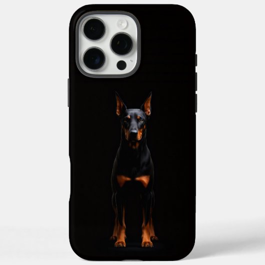 Black 4 Luxe iPhone 16 Pro Max, Guardian Doberman  Case-Mate iPhone Case (Achterkant)