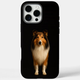 Black 4 Luxe iPhone 16 Pro Max, Loyal Collie Dog iPhone 16 Pro Max Hoesje