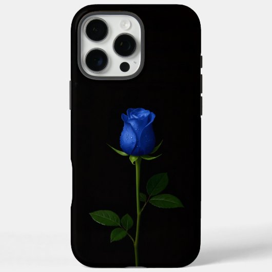 Black 4 Luxe iPhone 16 Pro Max, Midnight Blue Rose Case-Mate iPhone Case (Achterkant)