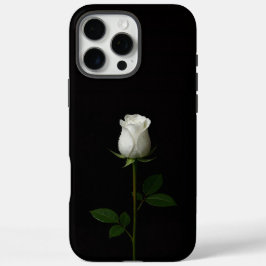 Black 4 Luxe iPhone 16 Pro Max, Pure White Rose iPhone 16 Pro Max Hoesje