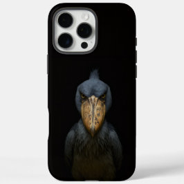 Black 4 Luxe iPhone 16 Pro Max, Shoebill Bird iPhone 16 Pro Max Hoesje
