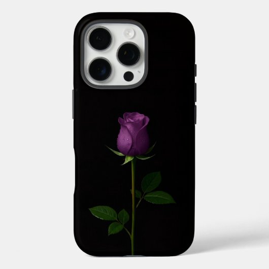Black 4 Luxe iPhone 16 Pro, Royal Violet Rose Case-Mate iPhone Case (Achterkant)
