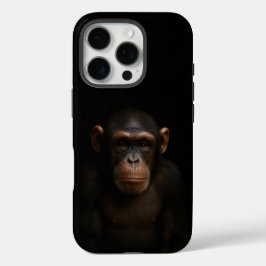 Black 4 Luxe iPhone 16 Pro, Serene Chimpanzee iPhone 16 Pro Hoesje