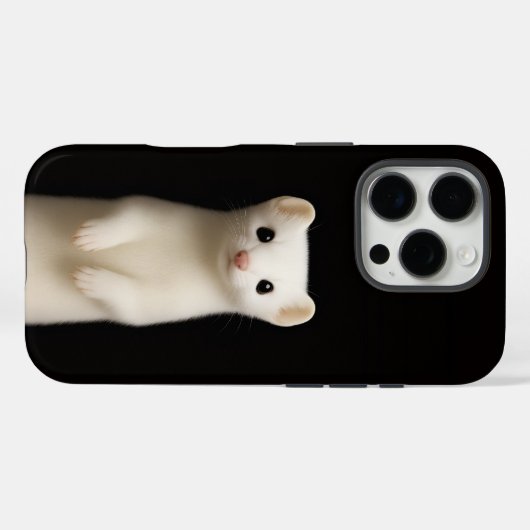 Black 4 Luxe iPhone 16 Pro, Stylish Ermine Case-Mate iPhone Case (Achterkant (horizontaal))