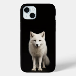 Black 4 Luxe, Ivory Arctic Fox iPhone 15 Plus iPhone 15 Mini Hoesje