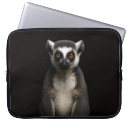 Black 4 Luxe Laptop Sleeve, Gentle Lemur Sleeve