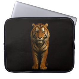 Black 4 Luxe Laptop Sleeve, Noble Tiger Laptop Sleeve