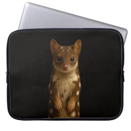 Black 4 Luxe Laptop Sleeve, Sweet Quoll Laptop Sleeve