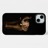 Black 4 Luxe, Machtige Olifant iPhone 15 Plus Hoesje (Achterkant horizontaal)