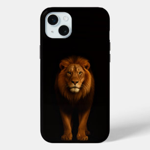 Black 4 Luxe, Majestueuze Leeuw iPhone 15 Plus Mini Hoesje