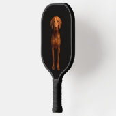 Black 4 Luxe Pickleball Paddle, Agile Vizsla Dog Paddle (Links)