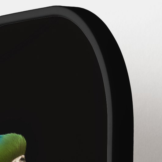 Black 4 Luxe Pickleball Paddle, Blue Yellow Macaw Paddle (Links Detail)