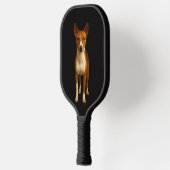 Black 4 Luxe Pickleball Paddle, Classy Basenji Dog Paddle (Links)