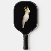 Black 4 Luxe Pickleball Paddle, Crested Cockatoo Pickleball Paddle (Voorkant)