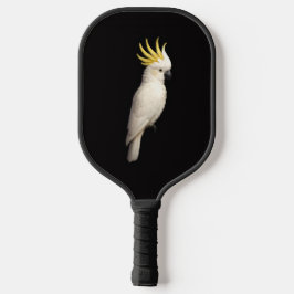 Black 4 Luxe Pickleball Paddle, Crested Cockatoo Pickleball Paddle