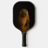 Black 4 Luxe Pickleball Paddle, Elegant Platypus Paddle (Voorkant)