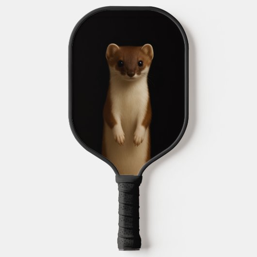 Black 4 Luxe Pickleball Paddle, Elegant Weasel Pickleball Paddle (Voorkant)