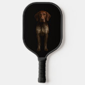 Black 4 Luxe Pickleball Paddle, German Pointer Dog Pickleball Paddle (Achterkant)