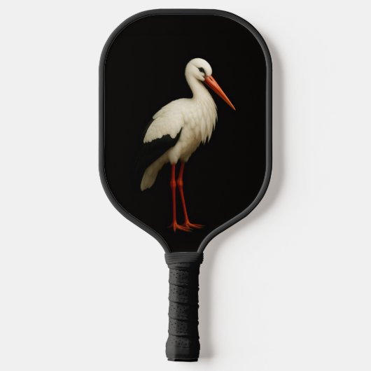 Black 4 Luxe Pickleball Paddle, Graceful Stork Pickleball Paddle (Achterkant)