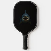 Black 4 Luxe Pickleball Paddle, Great White Shark Paddle (Achterkant)