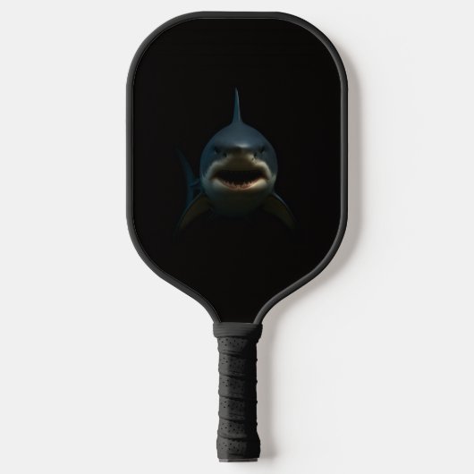 Black 4 Luxe Pickleball Paddle, Great White Shark Pickleball Paddle (Voorkant)