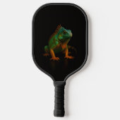 Black 4 Luxe Pickleball Paddle, Green Iguana Paddle (Achterkant)
