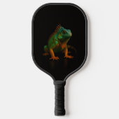 Black 4 Luxe Pickleball Paddle, Green Iguana Pickleball Paddle (Voorkant)