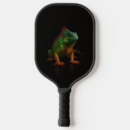Black 4 Luxe Pickleball Paddle, Green Iguana Pickleball Paddle