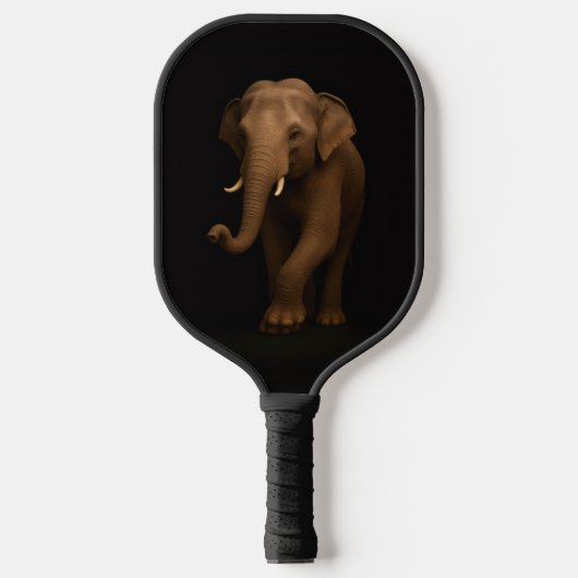 Black 4 Luxe Pickleball Paddle, Indian Elephant Paddle (Voorkant)