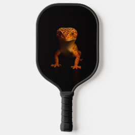 Black 4 Luxe Pickleball Paddle, Leopard Gecko Paddle