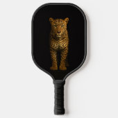 Black 4 Luxe Pickleball Paddle, Majestic Leopard Paddle (Voorkant)