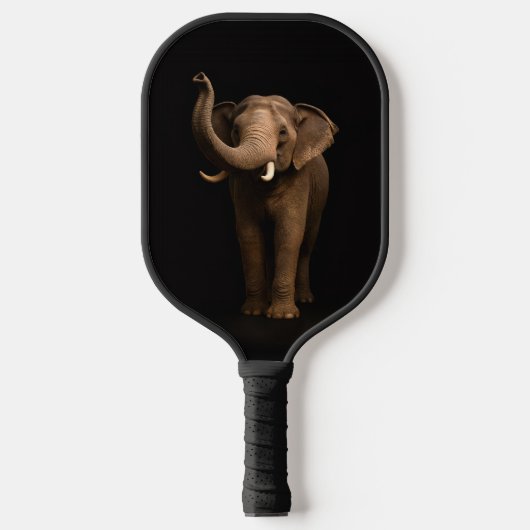 Black 4 Luxe Pickleball Paddle, Mighty Elephant Paddle (Voorkant)