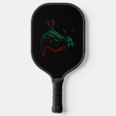 Black 4 Luxe Pickleball Paddle, Neon Sea Slug Pickleball Paddle (Achterkant)