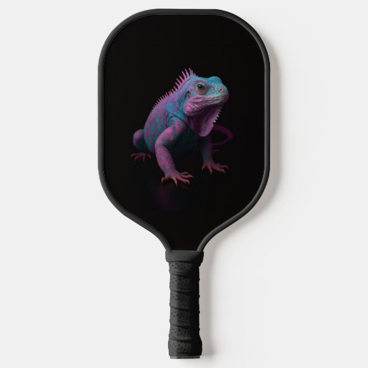 Black 4 Luxe Pickleball Paddle, Pink Iguana Pickleball Paddle (Voorkant)
