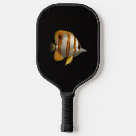 Black 4 Luxe Pickleball Paddle, Reef Butterflyfish Paddle