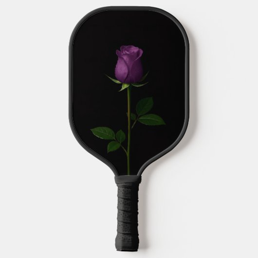 Black 4 Luxe Pickleball Paddle, Royal Violet Rose Pickleball Paddle (Achterkant)