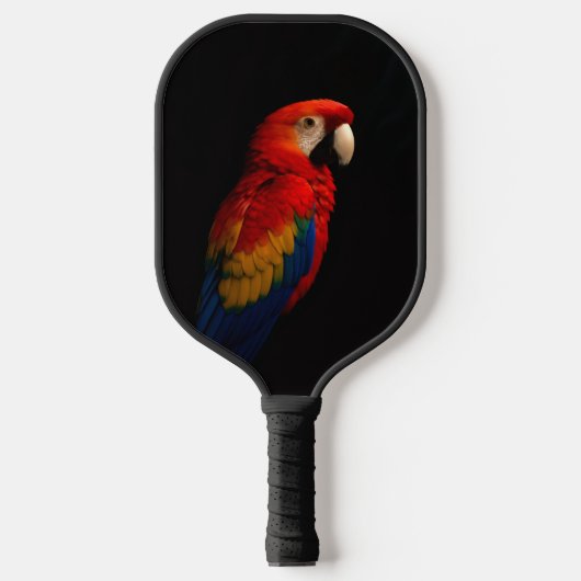 Black 4 Luxe Pickleball Paddle, Scarlet Parrot Pickleball Paddle (Voorkant)