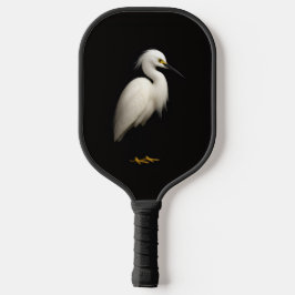 Black 4 Luxe Pickleball Paddle, Snowy Egret Paddle