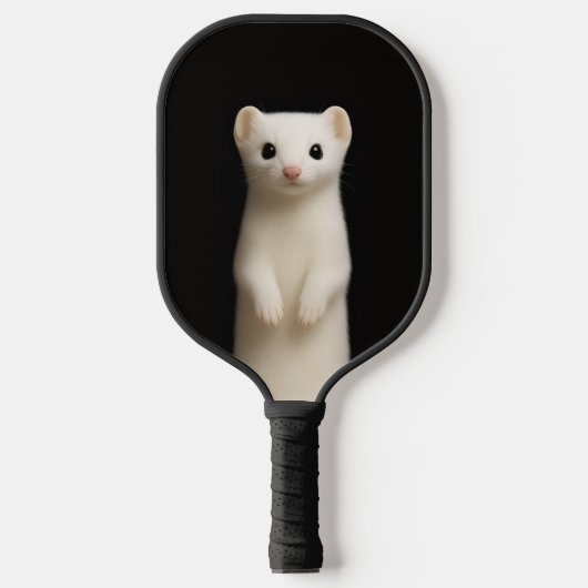 Black 4 Luxe Pickleball Paddle, Stylish Ermine Paddle (Voorkant)