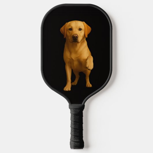 Black 4 Luxe Pickleball Paddle, Tender Labrador Pickleball Paddle (Voorkant)