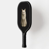 Black 4 Luxe Pickleball Paddle, Turkish Angora Cat Paddle (Links)